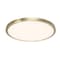 Dweled Geos 22in LED Round Low-Profile Flush Mount 3000K in Brass FM-46 - alternate 1